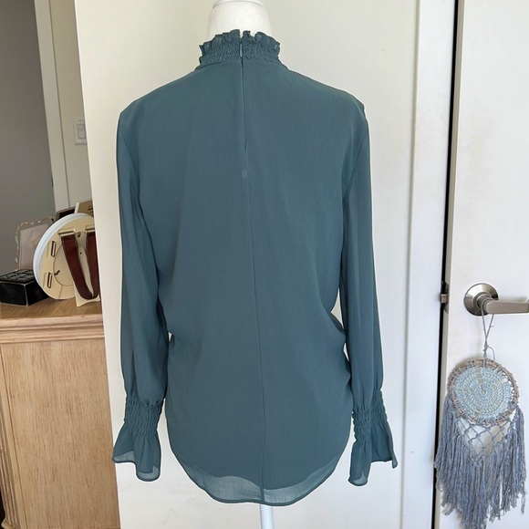 Ann Taylor Ruffle High Neck Top - Picture 8 of 14